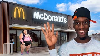 Walking into McDonald’s until I see a fat person