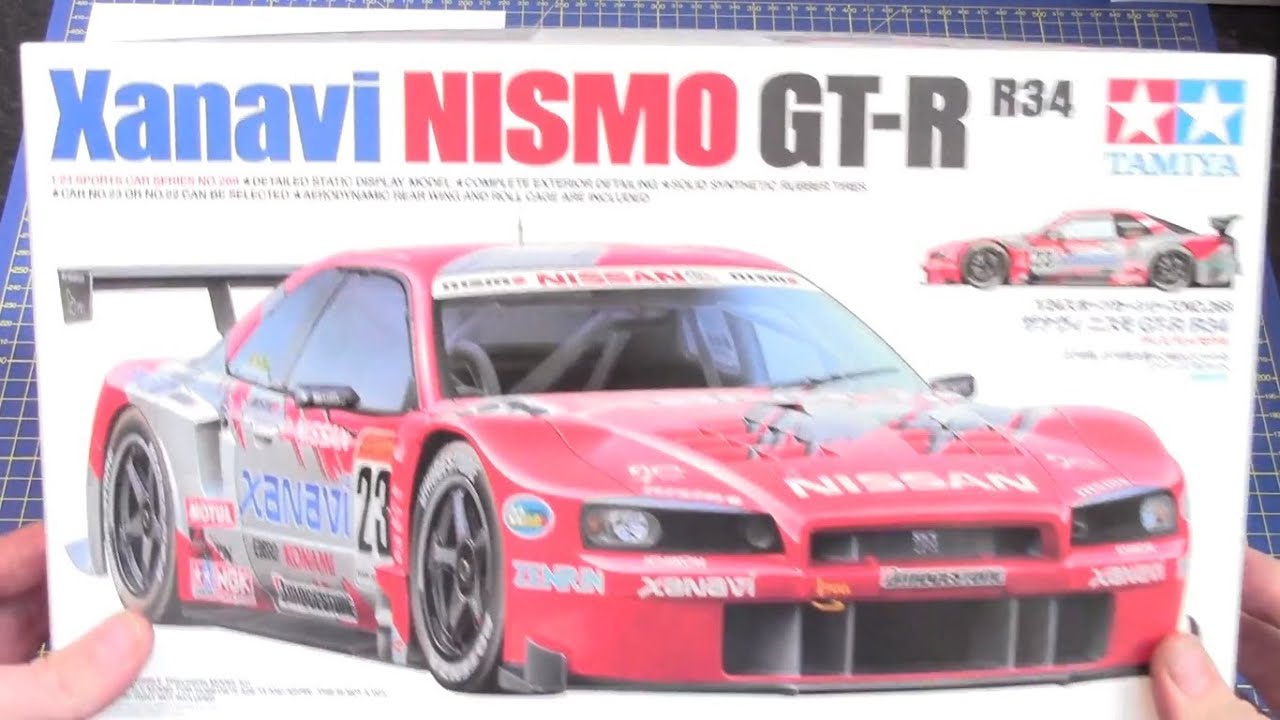 Tamiya 1/24 Xanavi Nismo GTR # 24268 www.eModels.co.uk - YouTube