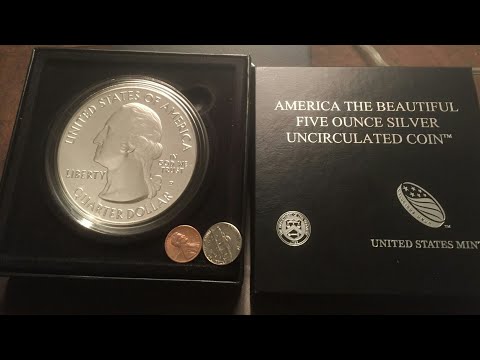 Moneda de 5.000 Troy oz. 999 fine silver -$$(unboxing)$$-