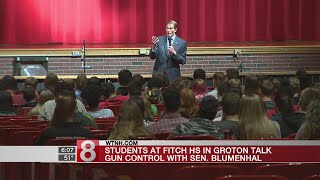 Blumenthal holds student town hall on school safety, gun violence in Groton