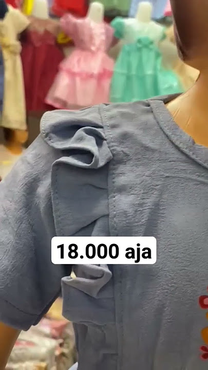 Setelan Barbie anak celana pendek usia 2-3 tahun harga Rp 18.000 aja