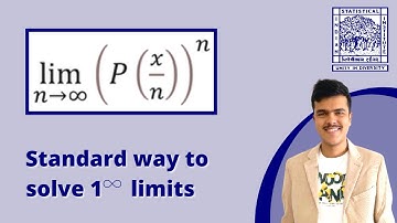 ISI B.Stat-B.Math 2022 Problem 7 | Standard way to solve 1 to the power ∞ limits | Limits | Calculus