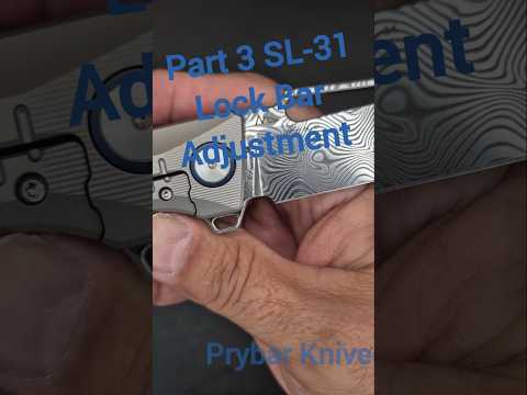 Knife Mods Lock Bar Adjustment Sixleaf SL31 Titanium/Damasteel/Carbon Fiber Twosun FUN on SUNday