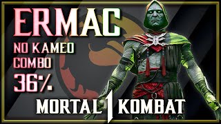 Mk1 Ermac Combos 40% Scorpion Kameo and 36% no Kameo! Mortal Kombat 1 Ermac
