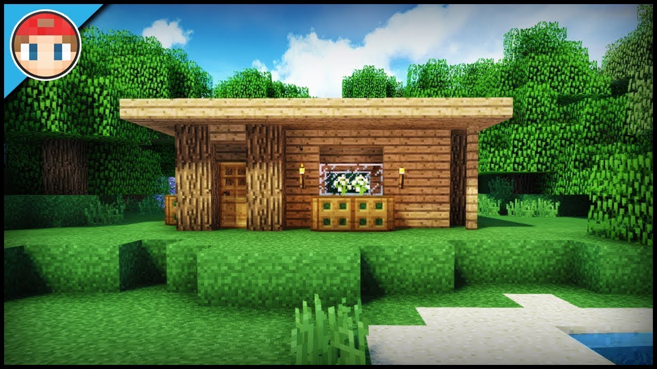  Minecraft  How To Build A Starter Survival House Tutorial 