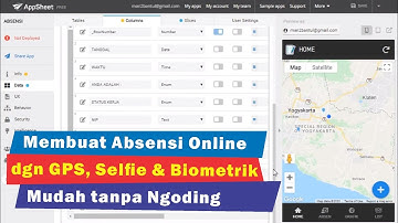 Membuat Absensi Online dengan GPS Biometrik selfie WFO dan WFH tanpa coding