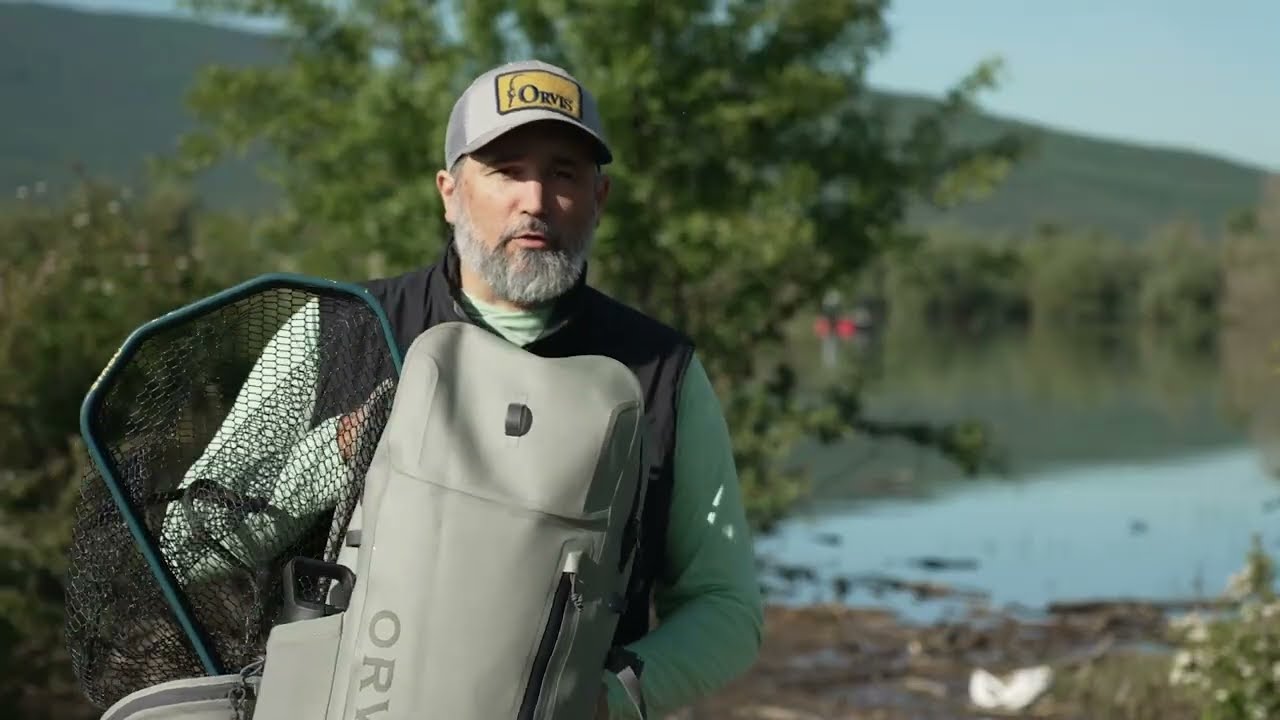 Sac à Dos Orvis Pro 30L - Imperméable - Gris - Neuf - Pour La Pêche
