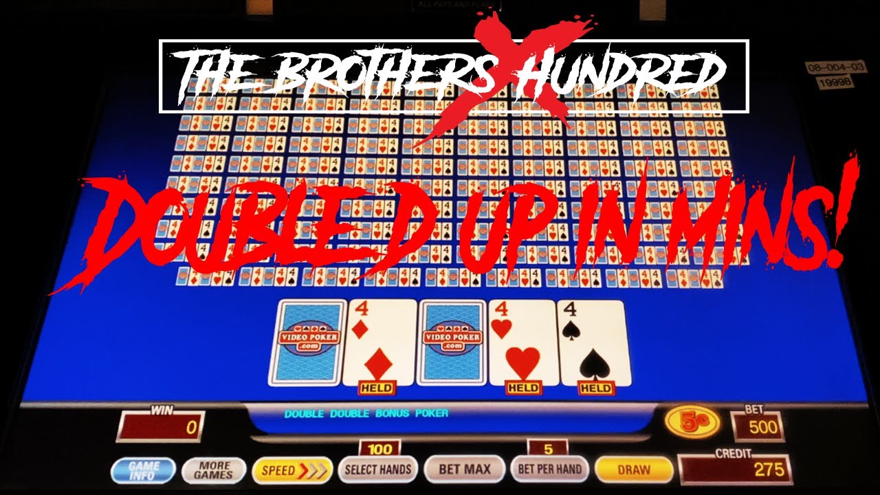 High Limit 100 Hand Video Poker 25 50 Max Bet Lucky 13 The Brothers High limit 100 hand video poker 25 50 max bet lucky 13 the brothers
