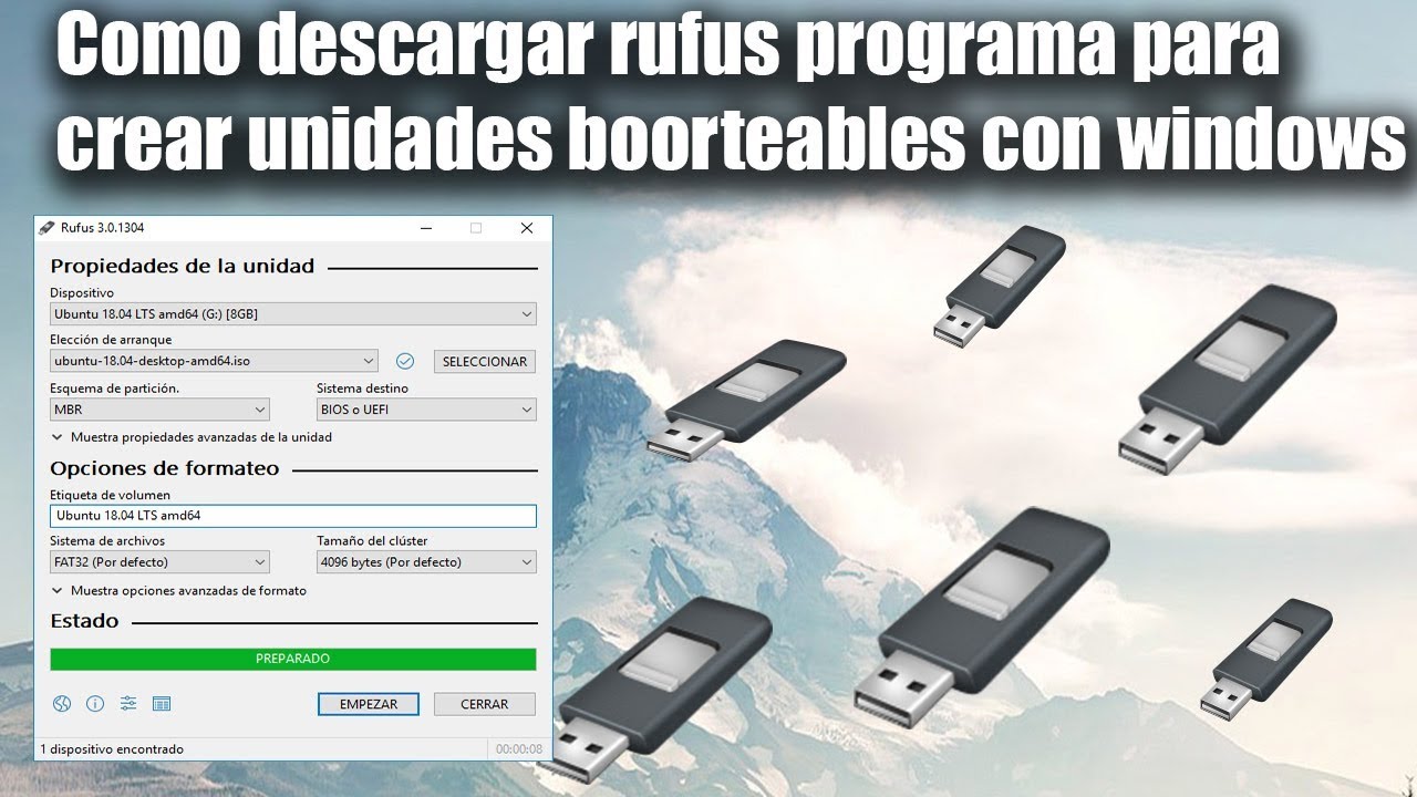 Descargar Programa para bootear windows a un usb 2022 (RUFUS) - YouTube