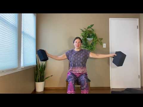 Chair yoga: balance and heart