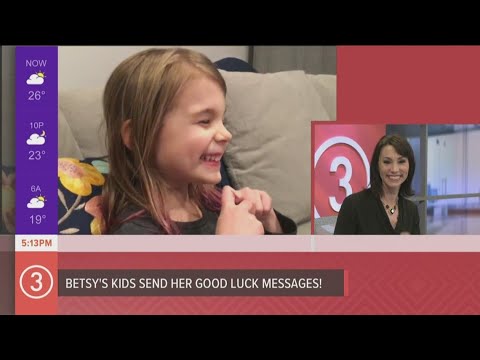 Betsy Kling gets surprise good luck messages from her daughters on ...