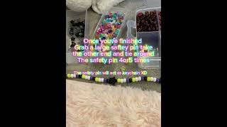 Tut on how 2 make kandi 🏳️‍🌈PRIDE🏳️‍🌈 Backpack charms/keychains #shorts #fypシ゚viral  #kandi #lgbtq+