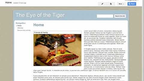 Google Sites - Adding  Moving  Deleting Pages