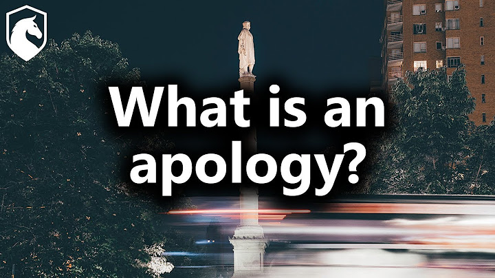 What is an apology? (from Livestream #28)