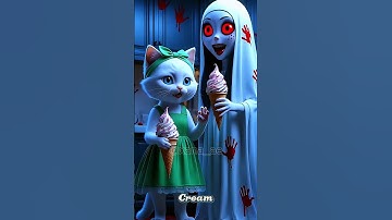 👻 Kitten Left Home Alone…Then the Female Ghost Appeared 😱  Paranormal Horror Story #ai #cat #shorts
