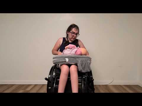 Newborn Series: How to Use a Breastfeeding Pillow to Carry a Newborn in a Wheelchair