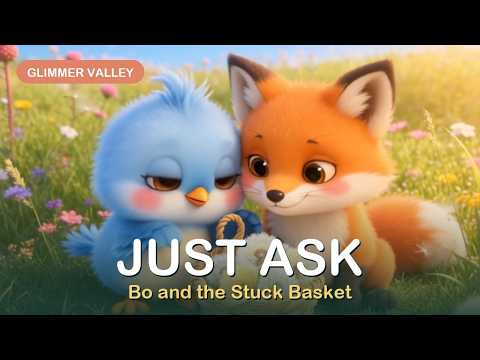 Bo and the Stuck Basket — asking for help story for kids
