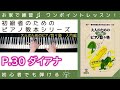 【 P.30 ダイアナ 】大人のためのピアノ悠々塾『 入門編 』～初級者のためのピアノレッスン～