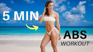 5 MIN FLAT ABS WORKOUT (At Home No Equipment)