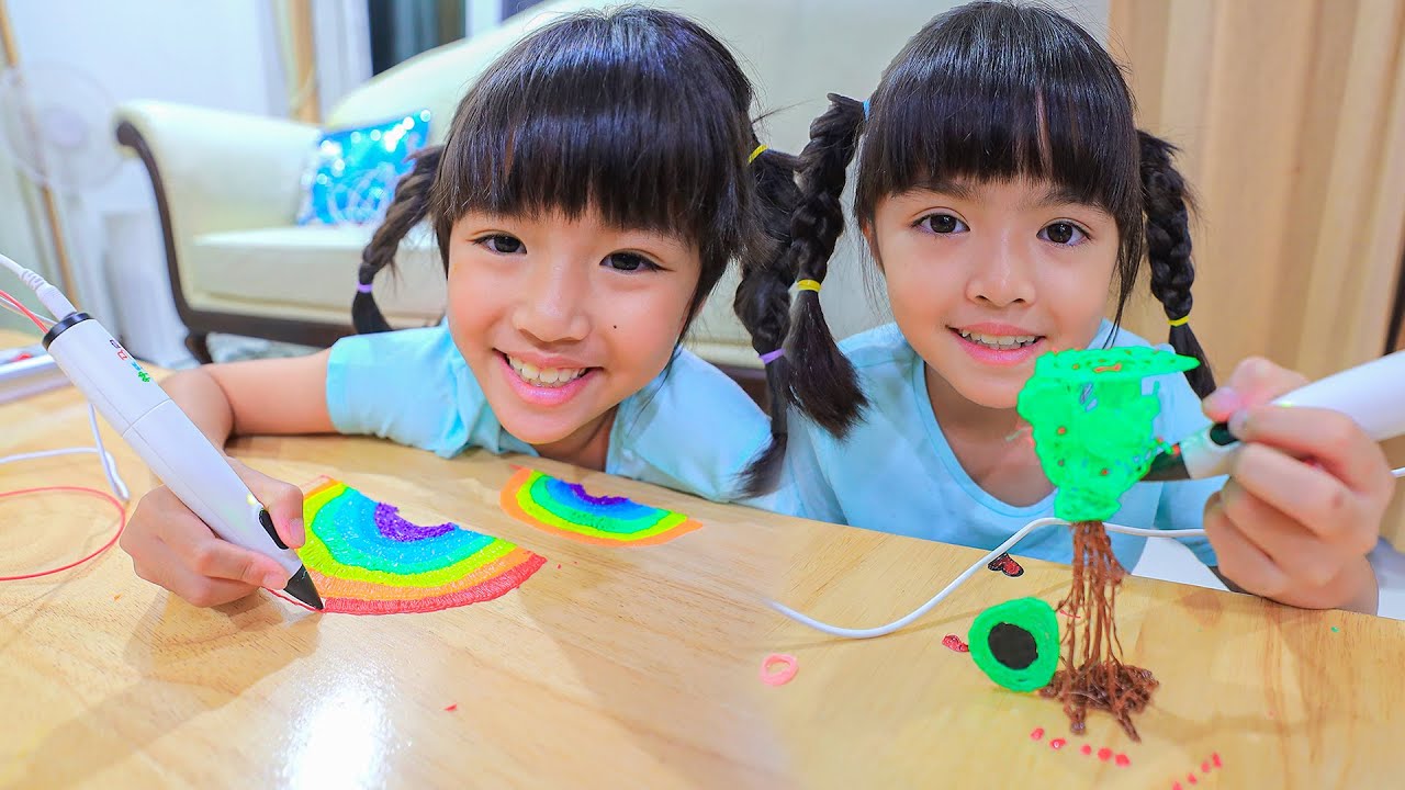 หนูยิ้มหนูแย้ม วาดรูปปากกา3มิติ