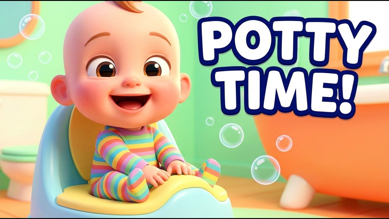 Baby Potty Time Song 🚽👶 | Fun Toilet Training Nursery Rhyme for Kids