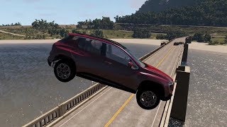 Cars vs Bridge 6 BeamNG Drive