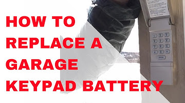 How To Replace a Garage Door Opener Keypad Battery