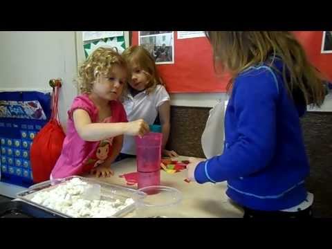 Preschoolers Making Seed Paper
