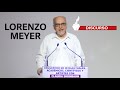 Lorenzo Meyer habla ante intelectuales, académicos, científicos y artistas con Claudia Sheinbaum