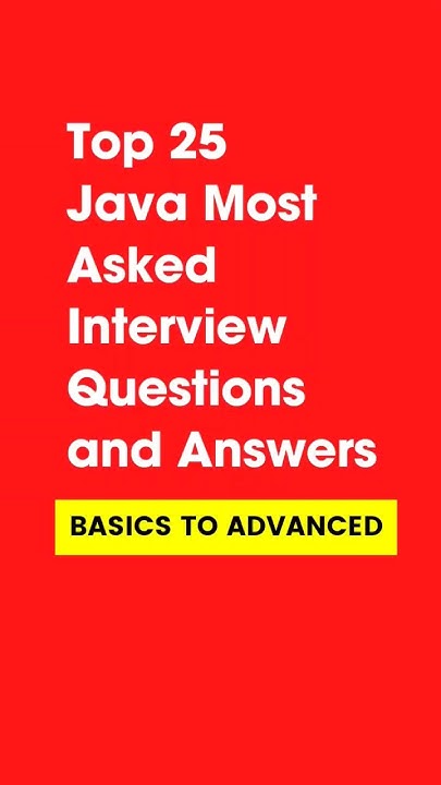 Core Java Frequently Asked Interview Questions and Answers: #shorts # ...