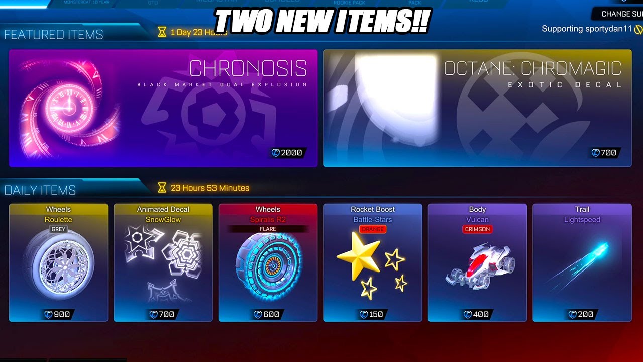 *NEW* Chronosis Black Market GE & Chromagic Decal In The Rocket League Item Shop!! - 7/11/25