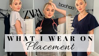 WHAT I WEAR AS A MED STUDENT ON PLACEMENT | 5 goto professional outfits (new job, work experience)
