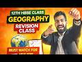 12th HBSE Geography 🔥 Full Revision Class | Must Watch for High Score 💯