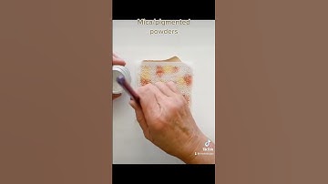 Working with plastic stencils & pigmented powders