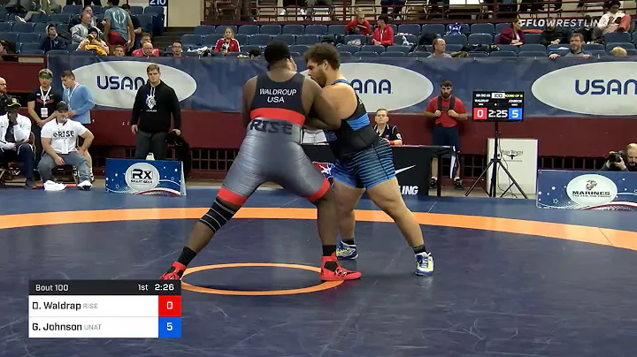 130 Kg Prelims Derrick Waldrap Rise Wrestling Vs Gage Johnson Unattached