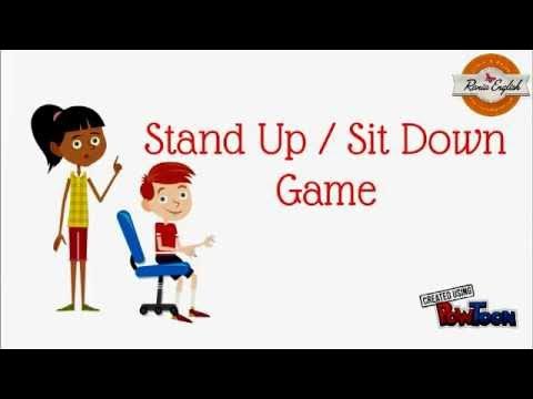 Stand up sit. Игра Stand up. Stand up sit down. Sit down game. Sit down картинка.