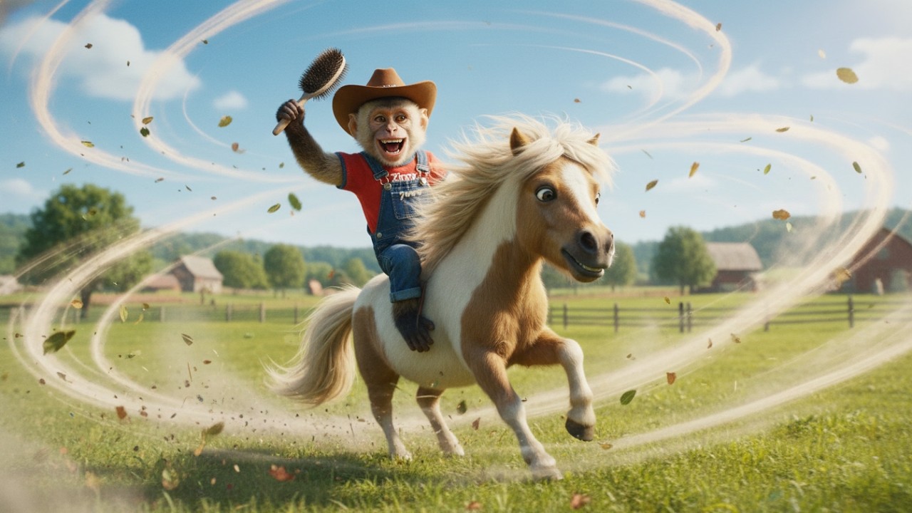 Smart Monkey Stylist Gives Pony an EPIC Makeover! 🐒✨🐴