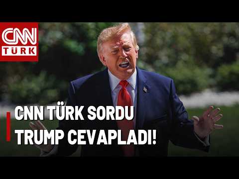 CNN TÜRK Asked Trump About the Sanctions! Here Is Trump's Answer...