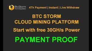 BtcStormCloud | Bitcoin cloud mining | Payment | Live withdraw screenshot 5