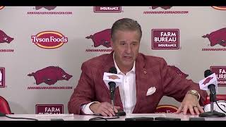 Coach Cal after Razorbacks pull out snow game win over LSU