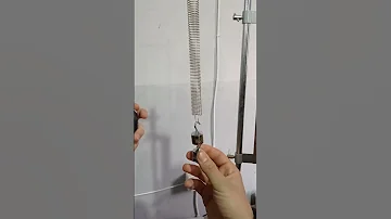 تجربة النواس المرن الفيزياء للمهندسين 