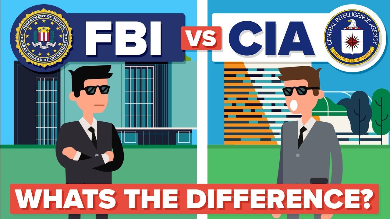 What is the difference between the CIA and the FBI?