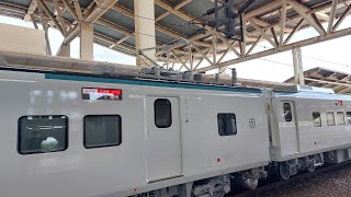 2023.7.6「 剛進來的新穎3000 真的好美! 」臺鐵 8774B 試運轉 EMU3000 ( 綠帶 )新自強號 潮州站停靠!編組:ED3330