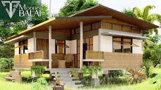 MODERN BAHAY-KUBO SMALL HOUSE DESIGN 9X5 METERS | MODERN BALAI
