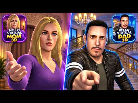 Hello Virtual Mom 3D & Hello Virtual Dad 3D - Gameplay Walkthrough - All Levels (iOS, Android)