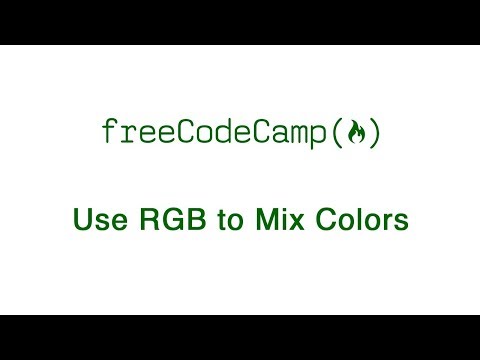 Basic CSS - Use RGB to Mix Colors - freeCodeCamp