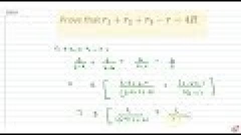 IIT JEE TRIGONOMETRIC FUNCTIONS Prove that `r_1+r_2+r_3-r=4R`