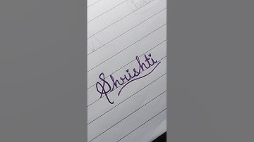 Shrishti💗 name calligraphy|Cursive writing|Clean handwriting|#shorts #calligraphy #writing #viral