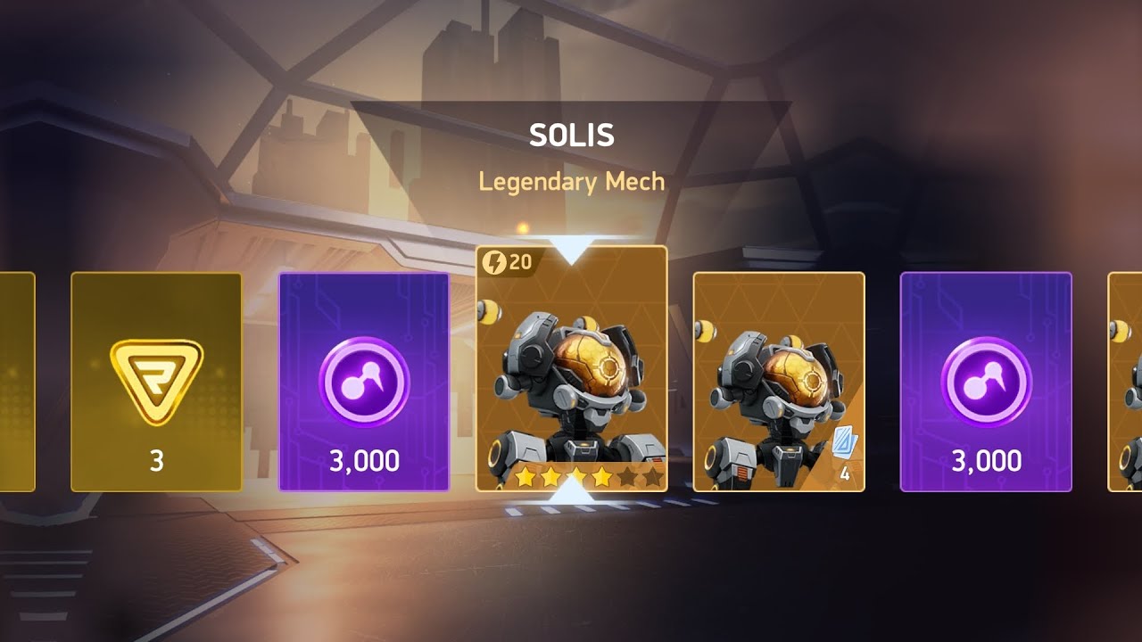 Finally I unlocked SOLIS in Mech Arena