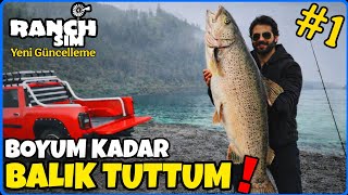 EFSANE BALIK TUTMA GÜNCELLEMESİ GELMİŞ🔸️BOYUM KADAR BALIK TUTTUM🔸️RANCH SİMULATOR BALIK TUTMA